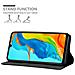 Custodia Compatibile Con Huawei P30 Lite In Nero Di Notte - Coperchio Protettiva Con Chiusura Magnetica, Funzione Stand E Tasca Per Le Carte - Foto miniatura 5