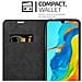 Custodia Compatibile Con Huawei P30 Lite In Nero Di Notte - Coperchio Protettiva Con Chiusura Magnetica, Funzione Stand E Tasca Per Le Carte - Foto miniatura 7