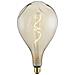 Lampadina Maxi Curved Bumped, Decorativa, Con Filamento A Spirale, Oro In Vetro, 16,5 X 16,5 X 30 Cm, 1 X E27, 5w, 250lm, 2000k, 240v - Foto miniatura 4