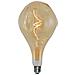 Lampadina Maxi Curved Bumped, Decorativa, Con Filamento A Spirale, Oro In Vetro, 16,5 X 16,5 X 30 Cm, 1 X E27, 5w, 250lm, 2000k, 240v - Foto miniatura 1