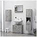 Specchio da Bagno Grigio Cemento 60x10,5x45 cm in Truciolato - Foto miniatura 4