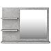 Specchio da Bagno Grigio Cemento 60x10,5x45 cm in Truciolato - Foto miniatura 5