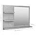 Specchio da Bagno Grigio Cemento 60x10,5x45 cm in Truciolato - Foto miniatura 7