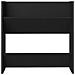 Scarpiera a Muro Nera 60x18x60 cm in Legno Multistrato - Foto miniatura 2