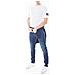 T-shirt Uomo Bianca Con Badge Logo - Foto miniatura 2