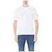 T-shirt Uomo Bianca Con Badge Logo - Foto miniatura 1