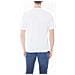 T-shirt Uomo Bianca Con Badge Logo - Foto miniatura 3