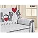 Telo Arredo Multiuso Linea Pensieri Delicati In 100% Cotone Disegno Gattini Matrimoniale Grigio - Foto miniatura 4