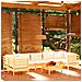 Set Divani Da Giardino 8 Pz Con Cuscini Crema In Massello Di Pino - Foto miniatura 1