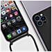 Cover Semirigida Per Iphone 13 Pro Max Cordino Nylon Intrecciato 80 Cm Nera - Foto miniatura 4