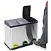 Step Bin Cr705-45 L Pattumiera Per Raccolta Differenziata A Pedale In Acciaio Inox, 3 Secchi Interni, 3 X 15 L (45 L) - Foto miniatura 2