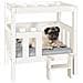 Cuccia per Cani Bianco 65,5x43x70 cm in Legno Massello di Pino - Foto miniatura 5