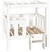 Cuccia per Cani Bianco 65,5x43x70 cm in Legno Massello di Pino - Foto miniatura 1