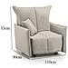 Divano Letto Almerinda, Divano Singolo, 100% Made In Italy, Poltrona Soggiorno Con Apertura A Carrello, In Tessuto Imbottito, Con Braccioli Standard, Cm 110x90h85, Beige - Foto miniatura 4