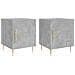Comodini 2 Pz Grigio Cemento 40x40x50 Cm In Legno Multistrato - Foto miniatura 2