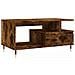 Tavolino Da Salotto Rovere Fumo 90x49x45 Cm Legno Multistrato - Foto miniatura 2
