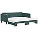 Divano Letto Estraibile Materassi Verde Scuro 100x200 Velluto - Foto miniatura 1