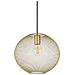 Lampadario A Sospensione Moderno Net Metallo Oro 1 Luce E27 42w Ip20 - Foto miniatura 1