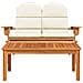 Set Salotto da Giardino Adirondack 2pz Legno Massello di Acacia - Foto miniatura 5
