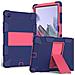 Custodia Elegante Per Samsung Galaxy Tab A8 10.5"" Con Supporto, Blu E Rosa - Foto miniatura 1