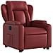 Poltrona Alzapersona Reclinabile Rosso Vino in Similpelle - Foto miniatura 4