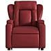 Poltrona Alzapersona Reclinabile Rosso Vino in Similpelle - Foto miniatura 9