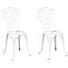 Sedi di giardino  2 pezzi in alluminio pressofuso bianco - Foto miniatura 1