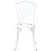 Sedi di giardino  2 pezzi in alluminio pressofuso bianco - Foto miniatura 4