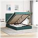 Struttura Letto Pouf con Materassi 140x200 cm in Velluto - Foto miniatura 2