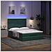 Struttura Letto Pouf con Materassi 140x200 cm in Velluto - Foto miniatura 3