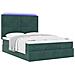 Struttura Letto Pouf con Materassi 140x200 cm in Velluto - Foto miniatura 6