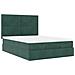Struttura Letto Pouf con Materassi 140x200 cm in Velluto - Foto miniatura 7