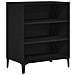 Mobile da soggiorno  Nero Rovere 57x35x70 cm in legno ingegnerizzato - Foto miniatura 1