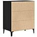 Mobile da soggiorno  Nero Rovere 57x35x70 cm in legno ingegnerizzato - Foto miniatura 5