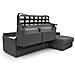 Evans Divano Letto Angolare Impermeabile T13 Antracite - Foto miniatura 5