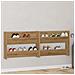 Armadi per scarpe da muro 2 pcs rovere artigianale - Foto miniatura 2