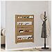 Armadi per scarpe da muro 2 pcs rovere artigianale - Foto miniatura 4