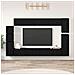 Set mobile TV 9 pcs Rovere nero Legno multistrato - Foto miniatura 2