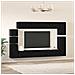 Set mobile TV 9 pcs Rovere nero Legno multistrato - Foto miniatura 4