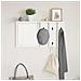 Appendiabiti a muro Bianco 85 x 10 x 45 cm Legno multistrato - Foto miniatura 2