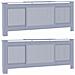 Copertura per radiatori 2 pcs Grigio (142-205) x 20.5 x 81.5 cm - Foto miniatura 1