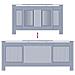 Copertura per radiatori 2 pcs Grigio (142-205) x 20.5 x 81.5 cm - Foto miniatura 9