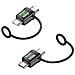 Adattatore Da Tipo-c Maschio A Maschio 2-pack: Ricarica 240w E Trasferimento Dati 120gbps Black - Foto miniatura 2
