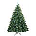 Albero di Natale artificiale con 300 LED Verde 210 cm PE e PVC - Foto miniatura 4