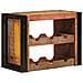 Portabottiglie 100 x 45 x 33 cm Legno massello riciclato - Foto miniatura 3