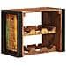 Portabottiglie 100 x 45 x 33 cm Legno massello riciclato - Foto miniatura 6