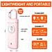 Allarme Di Sicurezza Personale Ricaricabile Da 130db Con Luce Led - Allarme Portachiavi Di Emergenza Anti-lupo Pink - Foto miniatura 2