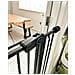 Safetots Cancelletto Di Sicurezza Extra Alto In Metallo Con Chiusura A Pressione, 75cm - 82,6cm, Nero Opaco, 104cm Di Altezza - Foto miniatura 3