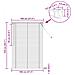 Tenda Veneziana Marrone Scuro con Motivo 150 x 100 cm PVC - Foto miniatura 9
