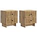 Armadio da Notte 2 pcs Rovere Artigianale 43 x 34,5 x 47,5 cm - Foto miniatura 1